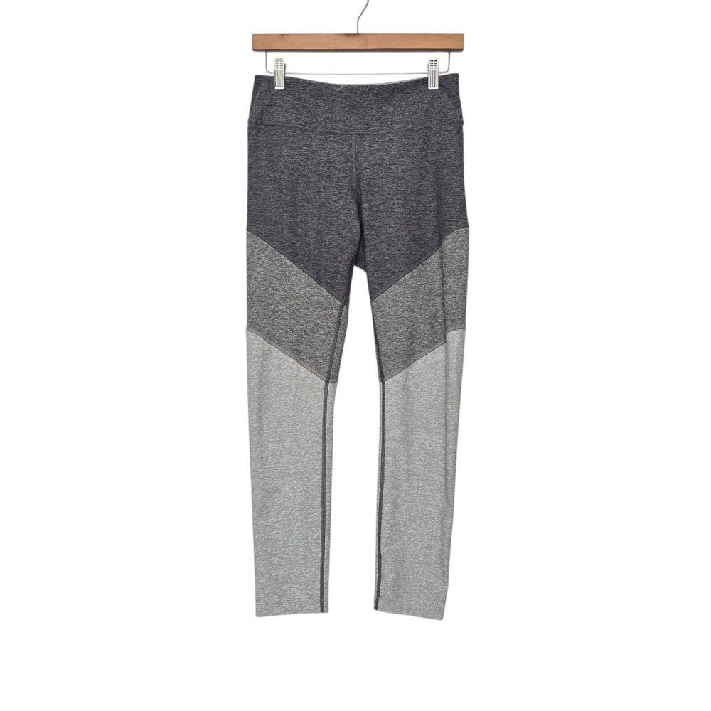 Outdoor Voices Springs Leggings Grey Colorblock 7/8 Crop Athletic Pants Size Med